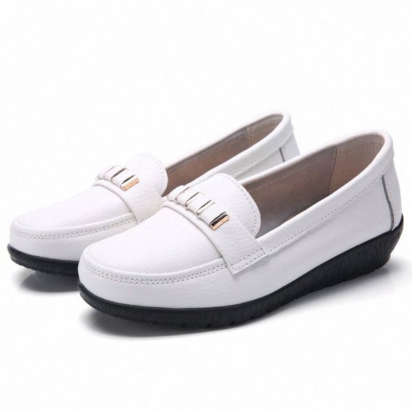 

woman shoes flats moccasins loafers genuine leather oxford girls platform fashion casual shoes driving size 35 44 womens sandals comfo z20x#, Black