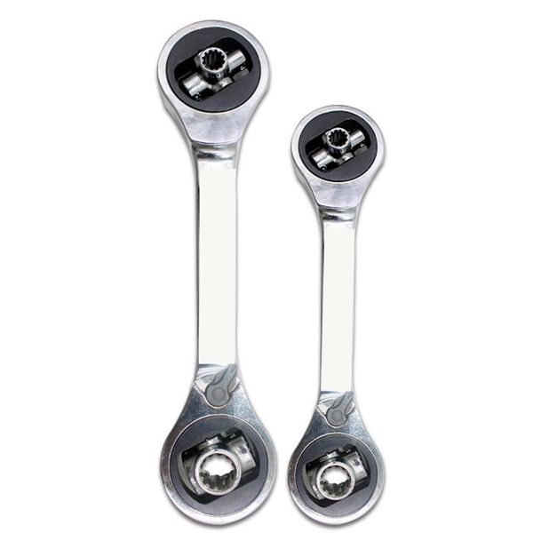 

hand tools 8 in1 double head ratchet wrench ended spanner kits chrome vanadium steel fast universal auto repair car tool
