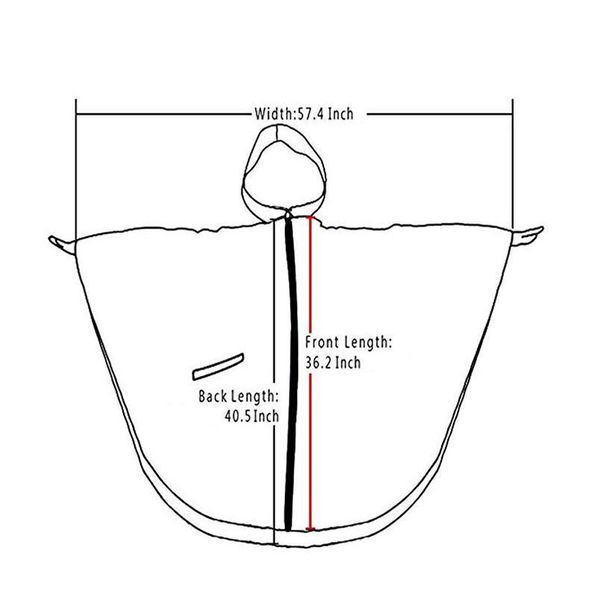 

yuding new fashion lightweight waterproof reusable women men's raincoat poncho cape hooded packed in a bag jlljxh