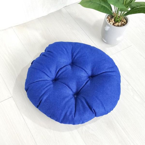 

pillow round cotton and linen style cushion meditation chair 40*40cm anti-decubitus kindergarten small stool