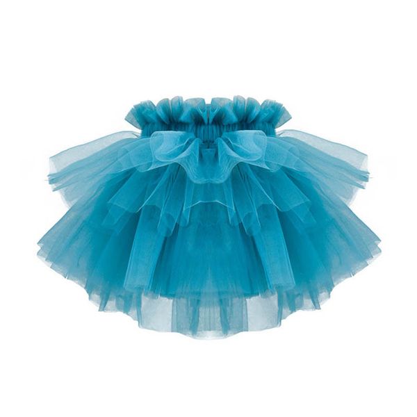 

girls skirts lace tutu tiered children clothes kids princess mesh baby fluffy fashion ballet skirt dress b8129, Blue