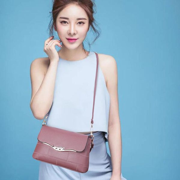 

evening bags fashion women's messenger bag store 2021 western soft leather hand carry the trendy shoulder large capacity long design