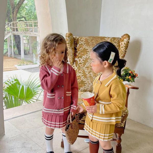 

clothing sets autumn children girls solid toddler long sleeve+pants 2pcs suit kids cotton casual clothes set, White
