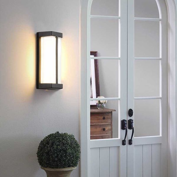 

outdoor wall lamps double layers arcryic waterproof led lamp balcony terrace garden lighting porch light