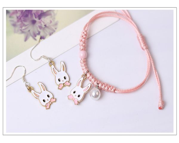 Braccialetti con pendente in smalto a goccia in metallo carino, braccialetti intrecciati a mano, braccialetti per donne, ragazze, bambini all'ingrosso