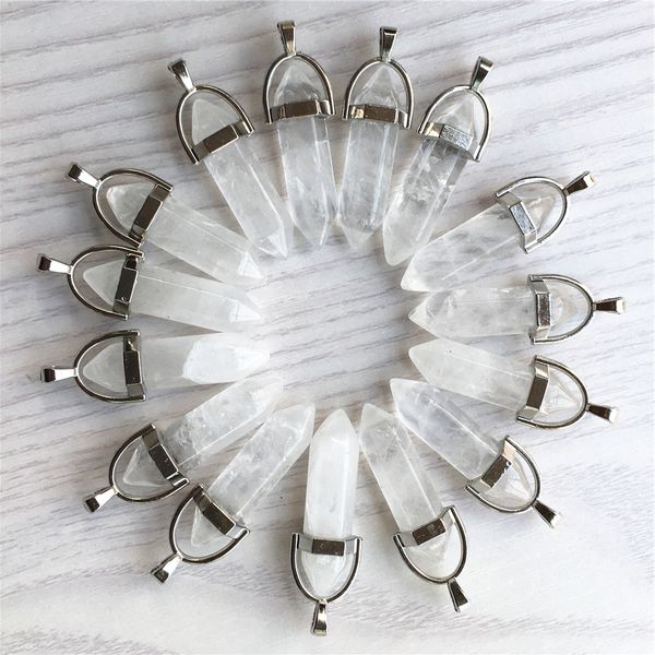 

pingentes de colar com pedras naturais, pingentes ponto cristal claro para fazer joias mulheres maravilhas, venda por, Bronze;silver