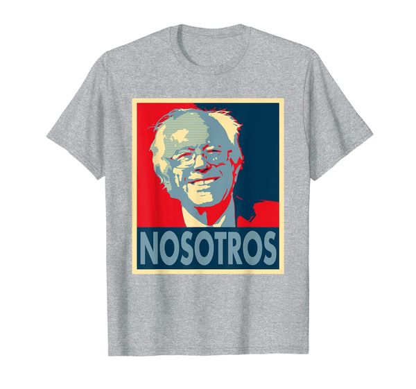 

nosotros spanish bernie sanders 2020 t shirt for espanola, White;black