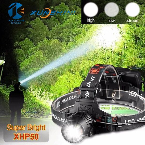 

headlamps kj xhp50 led headlight power headlamp usb 18650 rechargeable head zoom torch fishing camping lamp