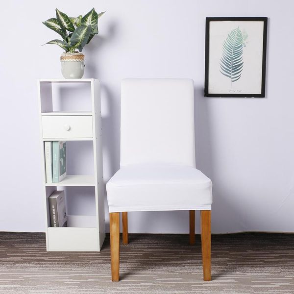 

chair covers 1pc elastic solid color cover milk silk stretch half bag seat universal size wedding el banquet