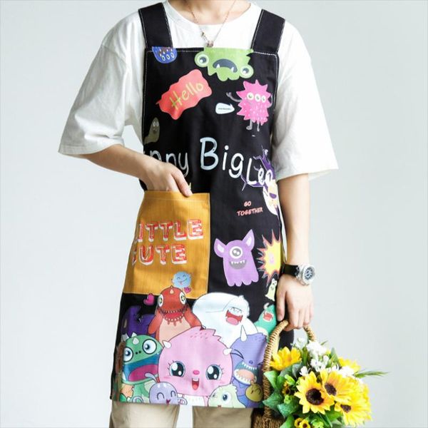 

aprons cartoon anime work apron fashion restaurant flower art tea shop barber clothes chef beauty nails kitchen uniform