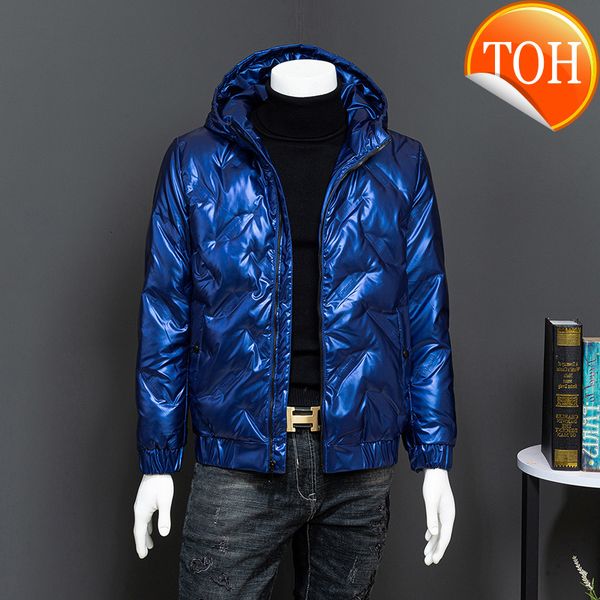 

-20 degree winter down jackets men windbreak bright duck parka military business thick warm coat waterproof male parkas, Black