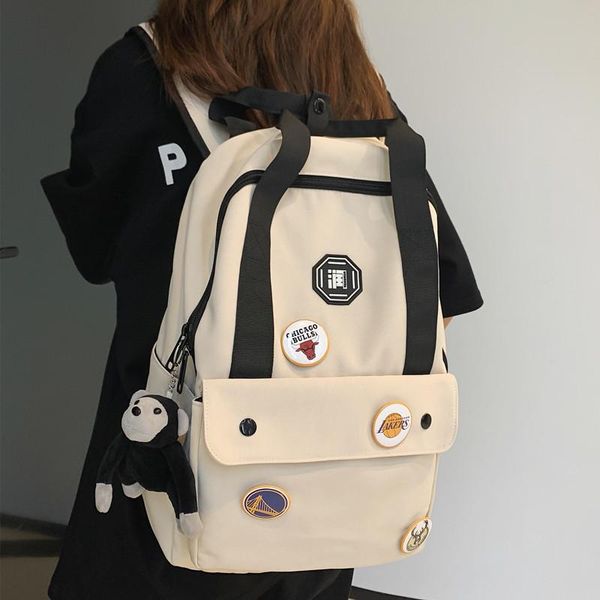 

backpack fashion brand simple large-capacity travel leisure japanese students high school college bag