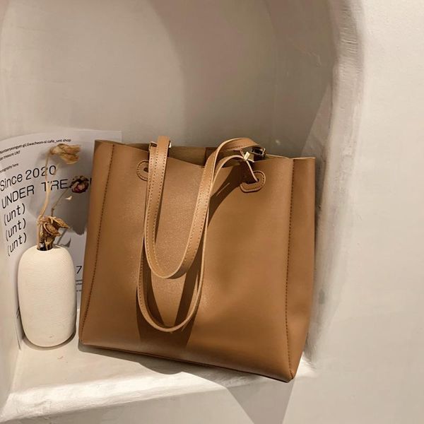 

evening bags fashion womens handbags autumn and winter large capacity shoulder women college class tote bag simple versatile women's pu