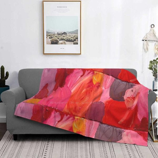 

blankets untitled shaggy throw soft blanket sofa/bed/travel love gifts abstract flower motif