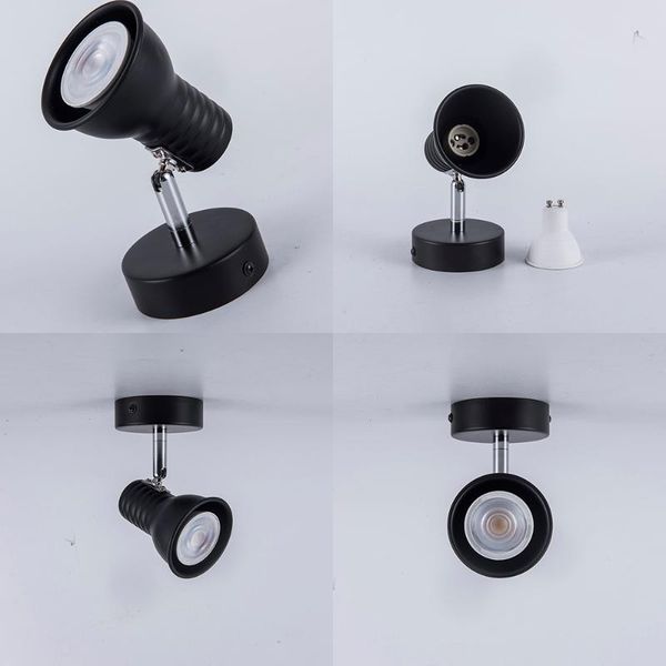 

wall lamps ac110-260v adjustable rotatable lamp one heads/four heads/five heads led sconces for home decor