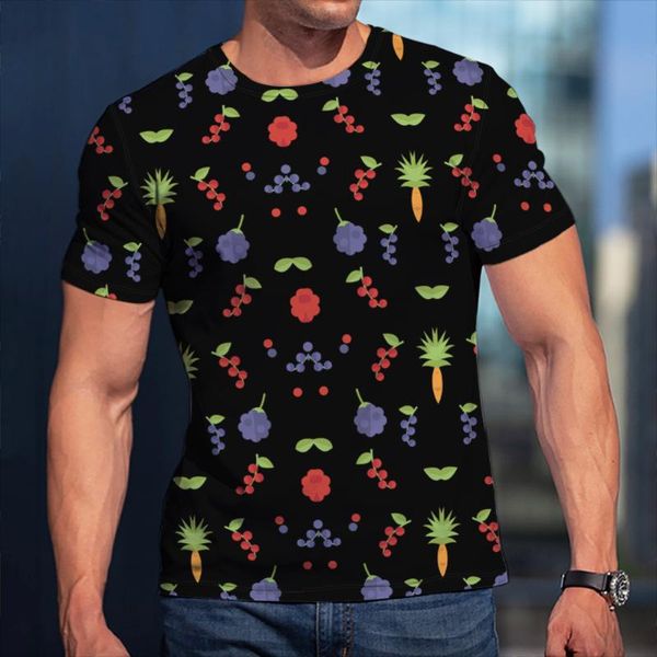 

men's t-shirts 3d print man t-shirt floral style design harajuku comfortable casual all-match breathable soft, White;black