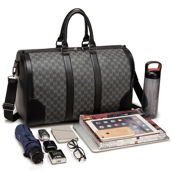 

gradient color fashion travel bag big flowers backpacks men women duffle leather luggage handbags large capacity sport letter print wallets