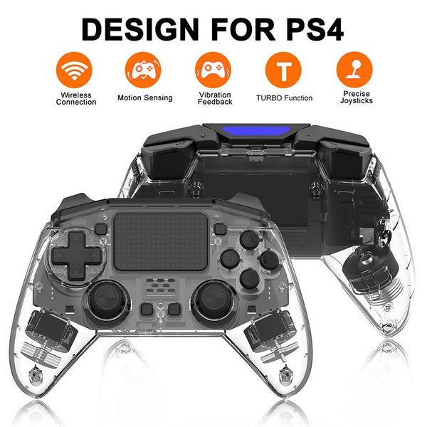 

wireless bluetooth dual vibration gamepad for for switch game console six-axis somatosensory game controller 600mah gamepads