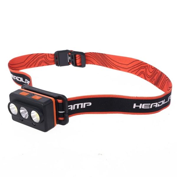 

super bright led head torch usb rechargeable waterproof headlamp smart motion sensor headlight with indicator light m7da