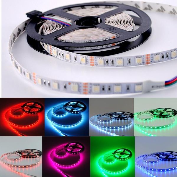 

strips led strip dc12v 60leds/m 5m/lot flexible light rgb rgbw