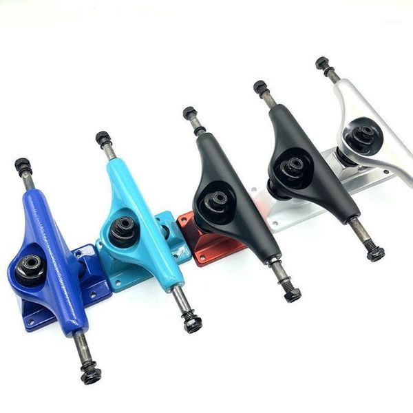 

skateboarding 5-inch hollow center pillar double lift slide bracket professional single size fish plate four hole aluminum alloy1
