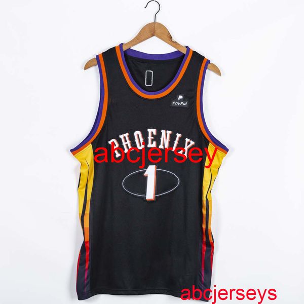 

men's 10 styles jersey 1# booker 2022 black basketball jersey s- vest