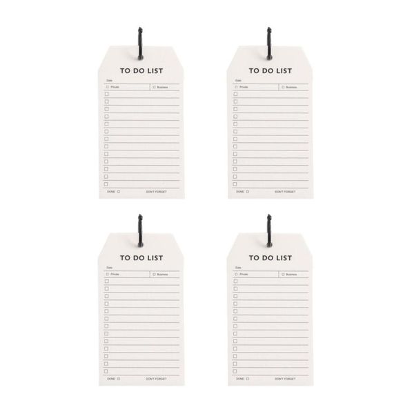 

notepads 4pcs wall ring type schedule multi-function portable memo hanging daily planner stationery for home office (to do list), Purple;pink