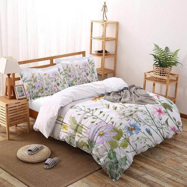 

bedding sets spring flower vanilla wildflower set for bedroom soft bedspreads bed home duvet cover quilt pillowcase