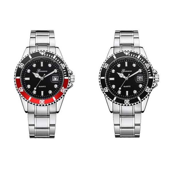 

repair tools & kits goa men's steel strap watch casual business date quartz 001