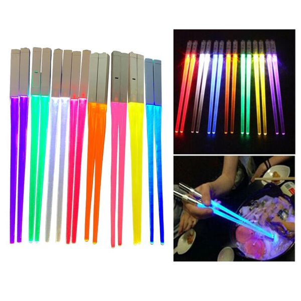 

chopsticks led lightsaber reusable light up chopstick kitchen party tableware creative durable glowing gifts