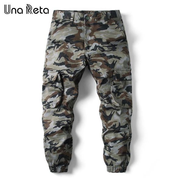 

men's pants una reta streetwear camouflage men fashion casual harajuku pencil hip hop mens jogger tactical trousers, Black