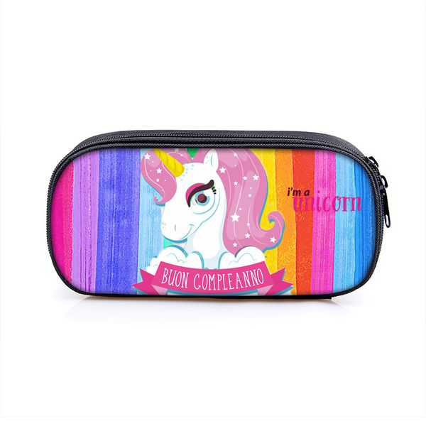 

unicorn pattern student pencil case high-quality large-capacity durable novel interesting school trip play