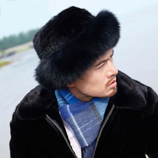 

cloches men's woven soft hat winter warm casual fisherman, Blue;gray