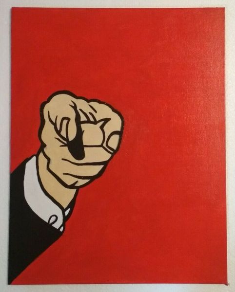 

roy lichtenstein finger pointing home decor handpainted &hd print oil painting on canvas wall art canvas pictures 210210