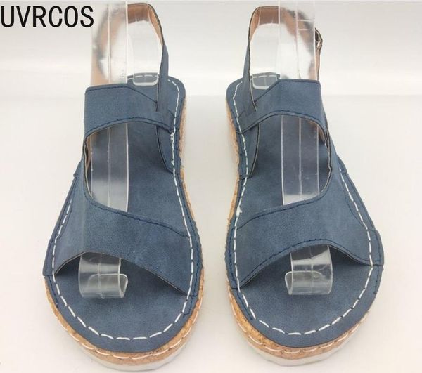 

sandals 2021 comfortable flat ladies low heel walking with buckle open toe fashionable all-match women's shoes, Black