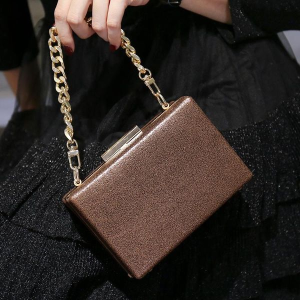 

2021 mini pu flap evening bag women wide chain handbag for phone purse wallet elegant ladies cocktail wedding party shoulder bag