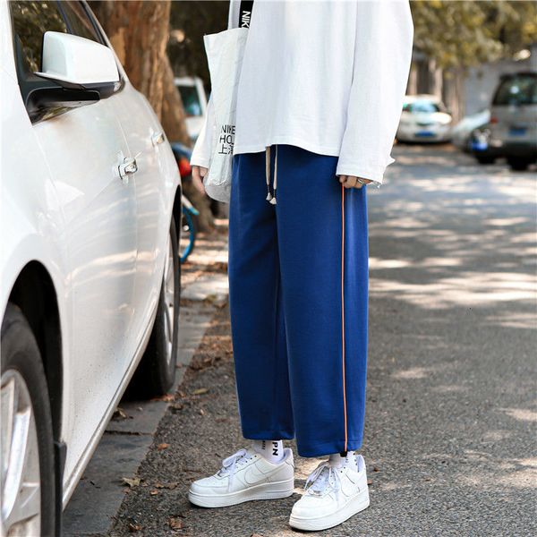 

2021 new random straight male trousers loose cotton cargo pants streetwear hip hop joggers sweatpants m-2xl 76sy, Black