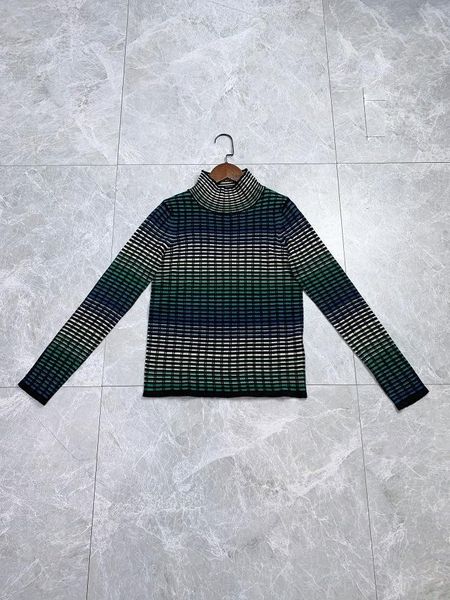 

french c gradient super fine cotton wool women's elastic base shirt, White;black