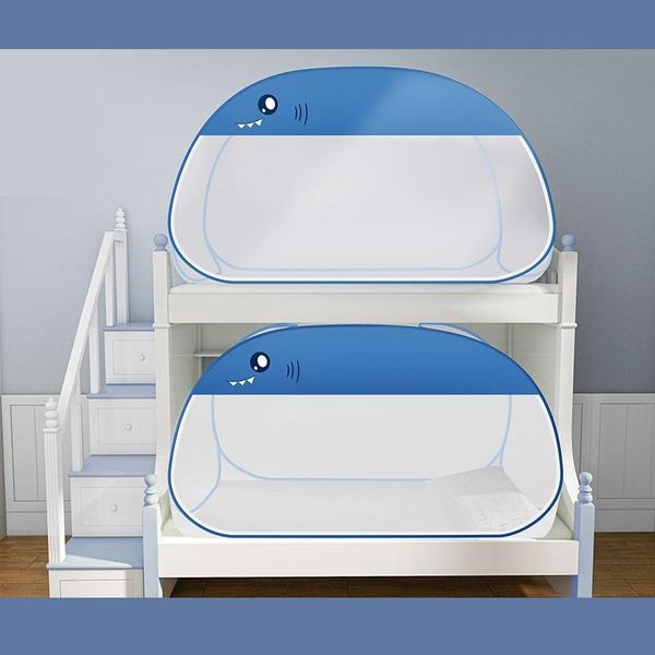 

folded mosquito net student dormitory bunk bed without installation yurt 0.9m single child-mother bed bedroom baby room decor
