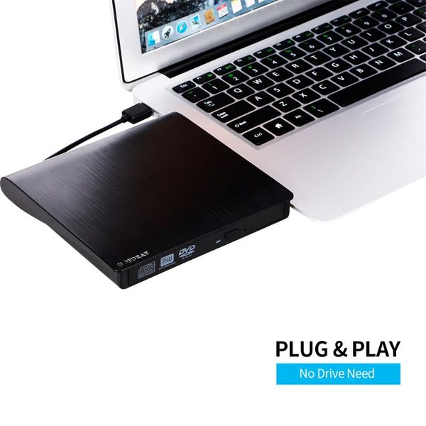 

external dvd recorder usb 3.0 cd-rw dvd-rw cd dvd rom player drive writer rewriter portable hdd burner drive for windows/ mac os
