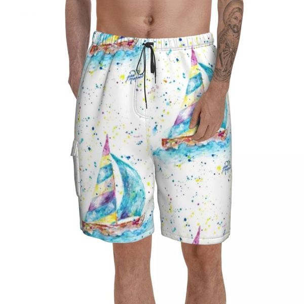 

men's shorts beach board bathing swimming trunks polyester funny men swim, White;black