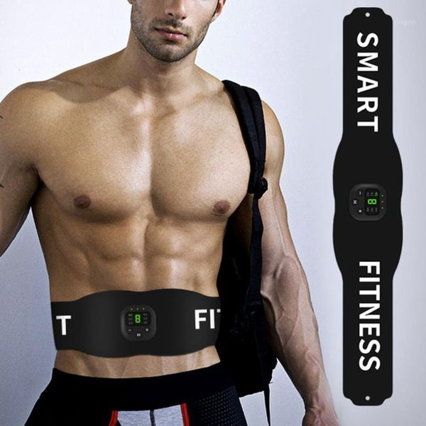 

waist support 1 set of fitness belt abdominal exercise device smart euipment for home men1, Black;gray