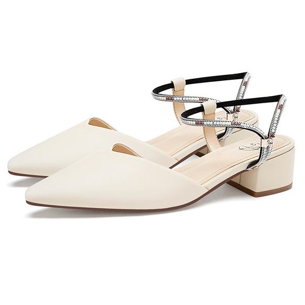 

dress shoes luxury women designers 2021 summer 6.5cm high heels black beige sandals 21803ain4489