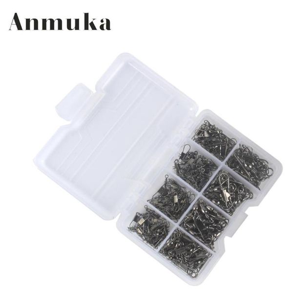 

fishing hooks 140 pcs/set portable wear resistant pin swivel set sturdy, outdoor as picture tool
