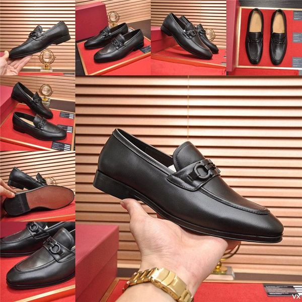 

q4 brand new mens dress shoes size 38-45 luxury men formal shoes designers pointed toe men oxfords fashion mens business party shoes 11, Black