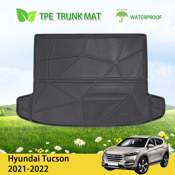 

tpe car rear boot cargo liner floor mat trunk tray fit for hyundai tucson 2021-2022