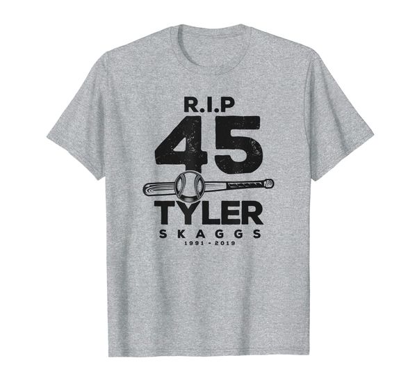 

rip tyler skaggs 1991-2019 tee, White;black