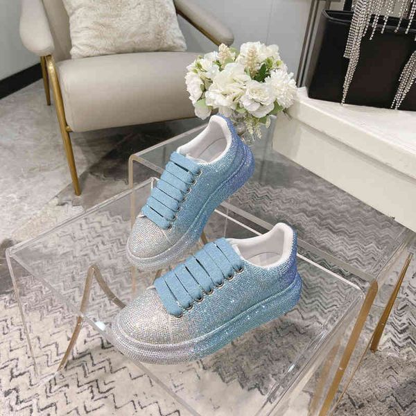 

dress shoes designer fashion brand casual shoes shoess elegant crystal diamond gradient sneakers for women, men and high-quality c, Black