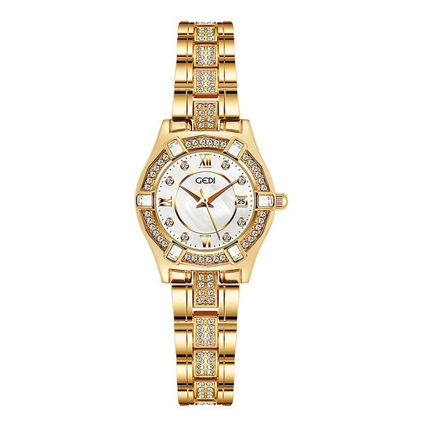 

wristwatches 2021 women watch rhinestone romantic wrist watches fashion ladies clock for relogio feminino montre femme, Slivery;brown