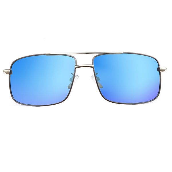 

new 2021 espelho azul masculino de sol uv400 polarizado retngulo retro culos para homem 6 cores moda vm com caixa c7ed, White;black